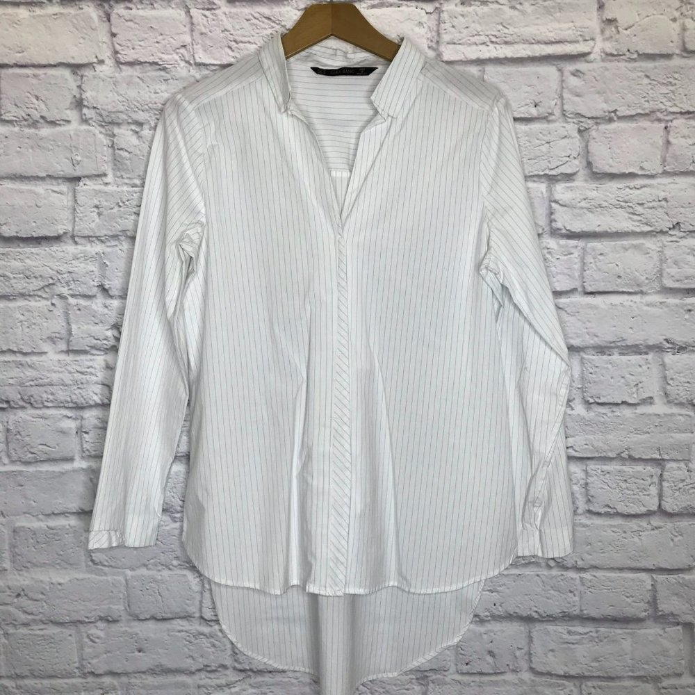 Zara White Button Down Shirt